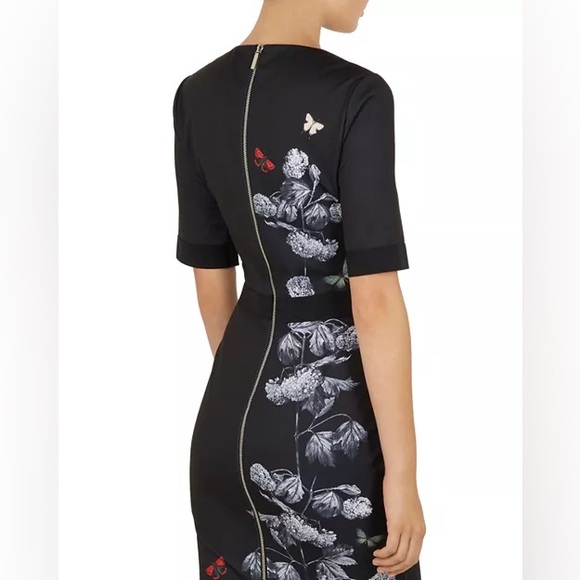 TED BAKER Niliano Narrnia Bodycon Dress - Sz 1 - Picture 4 of 16